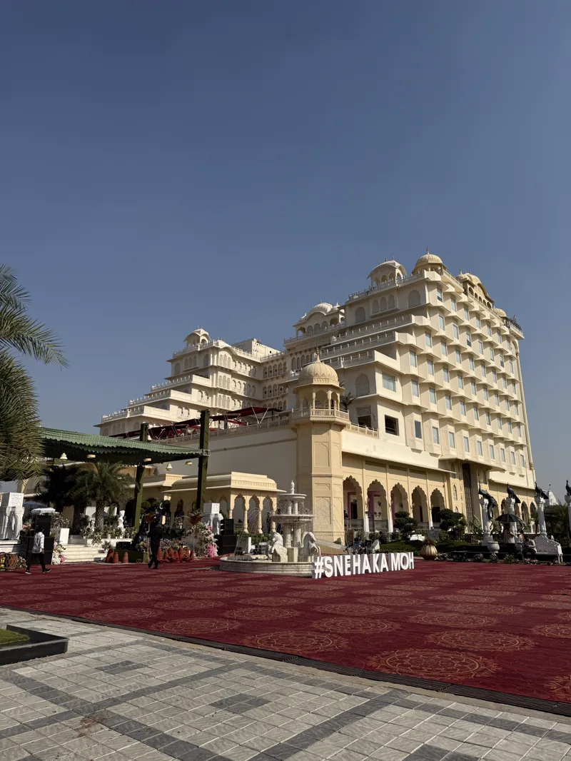 Anantara Jaipur decorated for the #SnehaKaMoh wedding